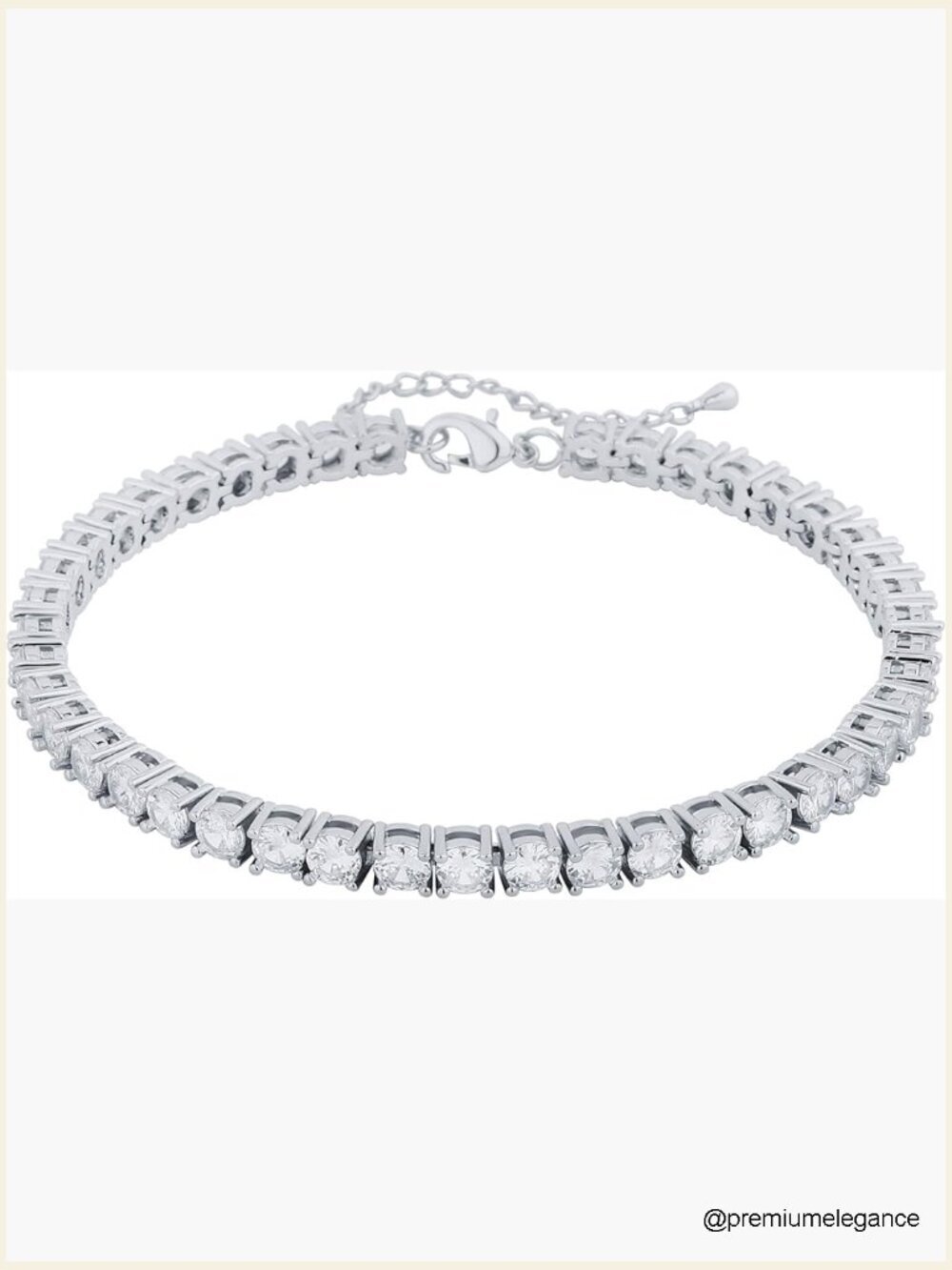 Tennis Anklet 14K Gold Plated Adjustable Cubic Zirconia Ankle Bracelet